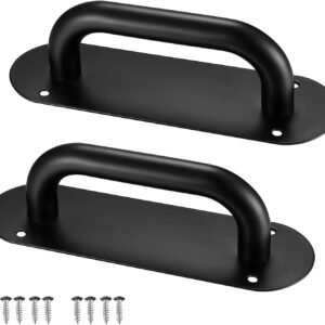 2 Pack Door Pull Handle Plate - Heavy Duty Barn Door Handles